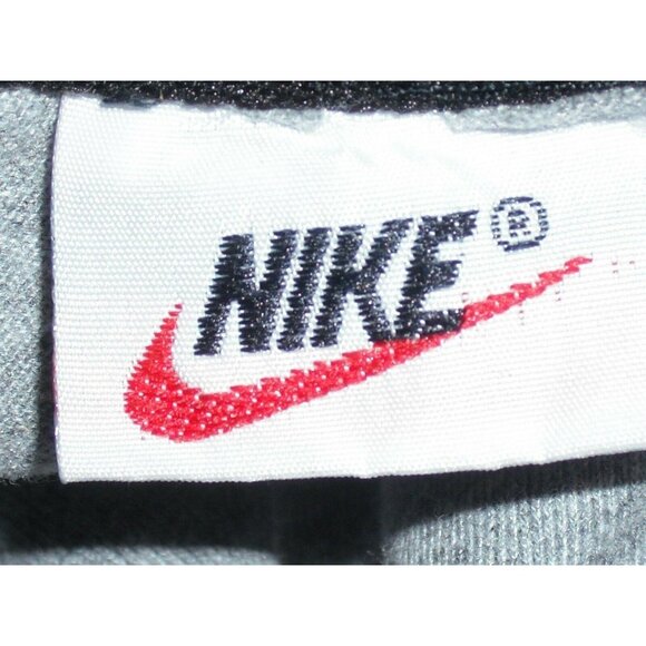 Vtg Nike Womens Gray Zip Polo Shirt  Red N Logo Stripe Short Sleeve Size Medium - Picture 8 of 8